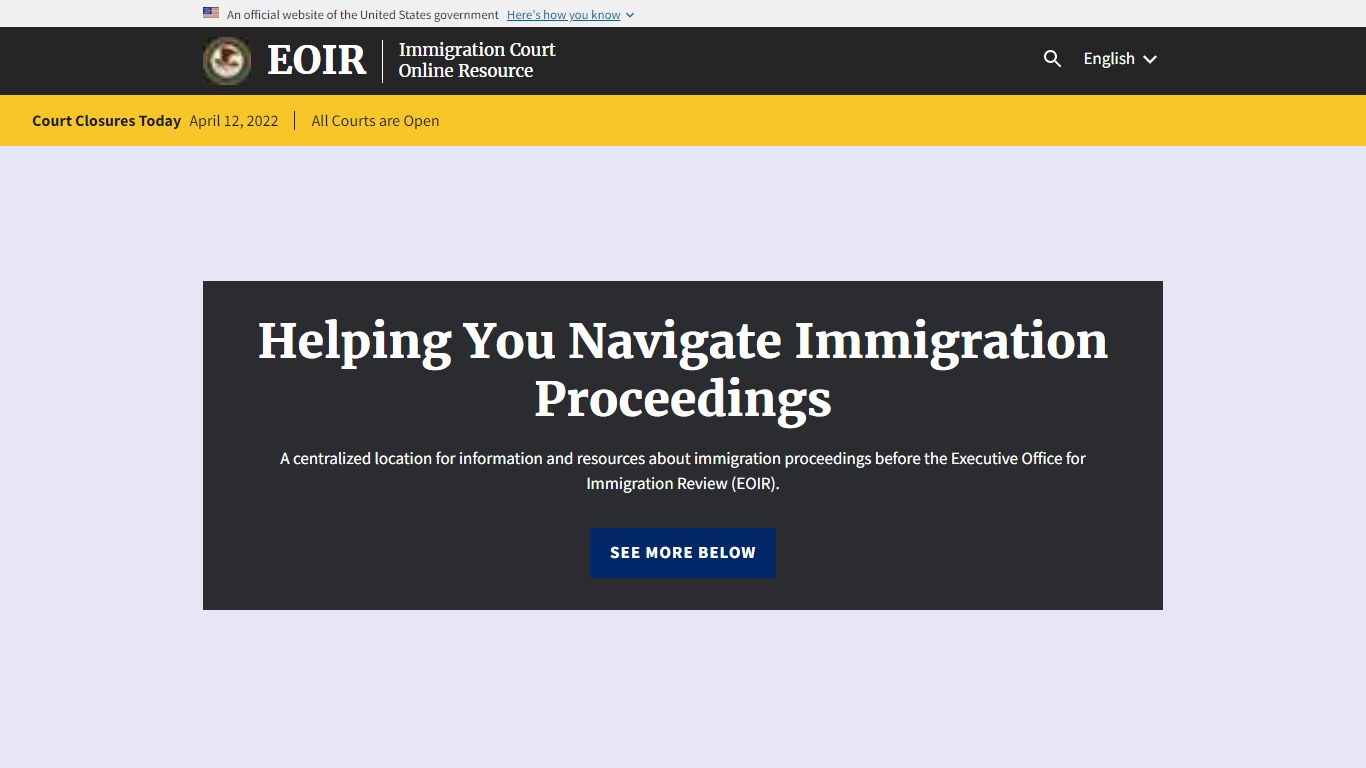 Immigration Court Online Resource