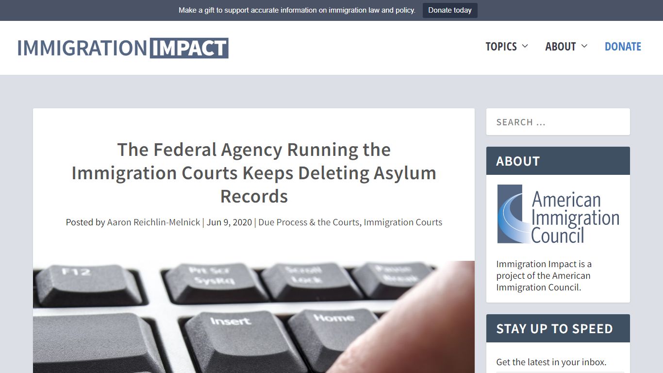 The Federal Agency Running the Immigration Courts Keeps ...